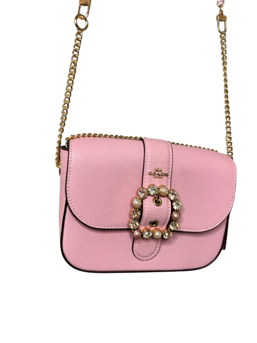 Coach Gemma Jewel Buckle Crossbody Bag CE622 Powder Pink Multi NWT - Picture 3 of 12